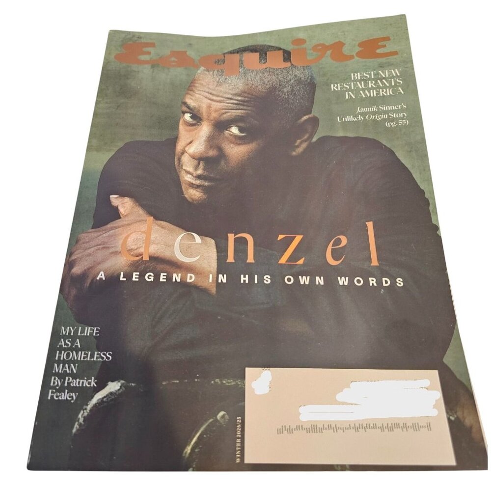 Esquire Magazine Denzel Washington Legend In His Own Words Winter 2024/25 Issue